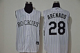 Rockies 28 Nolan Arenado White Nike Cool Base Sleeveless Jersey,baseball caps,new era cap wholesale,wholesale hats